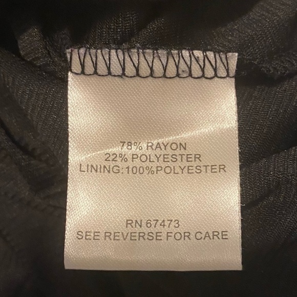 Taylor (Swift) Black & White Chevron Striped 3/4 Sleeve Sweater Dress Size XL - Picture 8 of 9